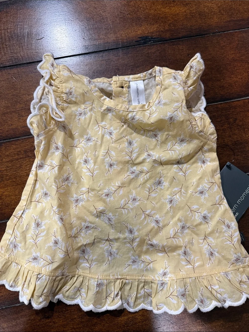 Gerber Yellow Floral Ruffle Bloomer Outfit